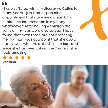 2 female seniors, testimonial, ulcerative colitis, no inflammation, arthritis health support